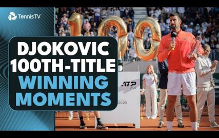 novak-djokovic-100th-title-winning-point,-trophy-lift-&-speech
