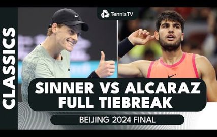 uncut:-carlos-alcaraz’s-crazy-tiebreak-comeback-vs-jannik-sinner-|-beijing-2024-final
