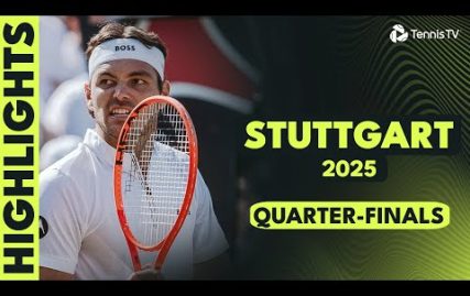 shelton-vs-lehecka;-zverev,-fritz,-auger-aliassime-&-more-|-stuttgart-2025-quarter-final-highlights