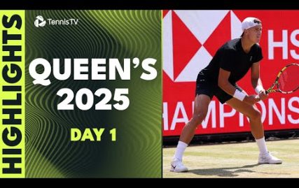 rune-begins-grass-season;-tiafoe,-fearnley,-monfils-all-feature-|-queen’s-2025-highlights-day-1