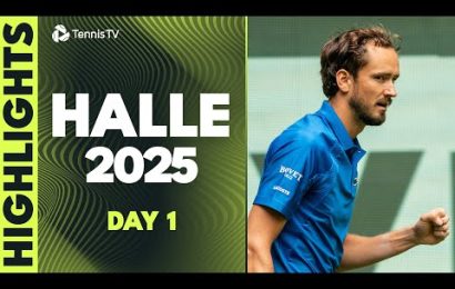 medvedev-takes-on-altmaier;-tsitsipas,-bublik-&-more-|-halle-2025-day-1-highlights