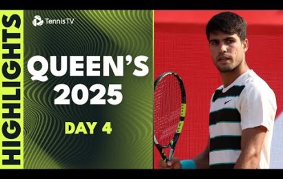 alcaraz-vs-munar-battle;-lehecka,-fearnley,-opelka-&-more-play-|-queen’s-2025-day-4-highlights