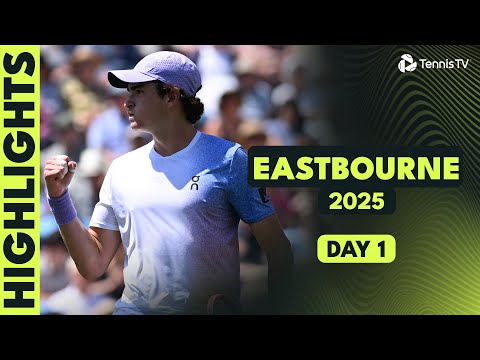 fonseca-battles-bergs;-evans,-sonego-&-more-feature-|-eastbourne-2025-day-1-highlights